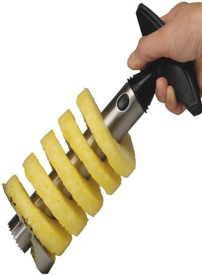HELIMIX Stainless Steel Pineapple Slicer Cutter, Pineapple Seed Clip Eye Remover, Deseeding Gadget Corer and Slicer Tool Combo. - Image 5